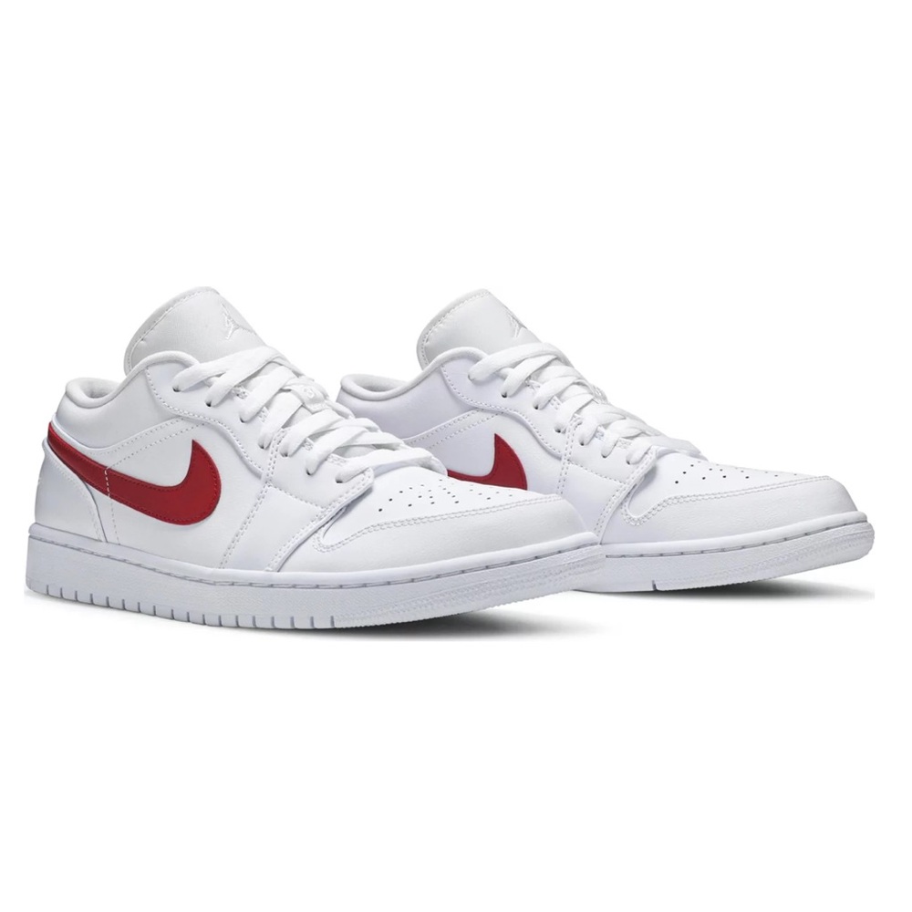Nike Air Jordan 1 Low in University Red & White